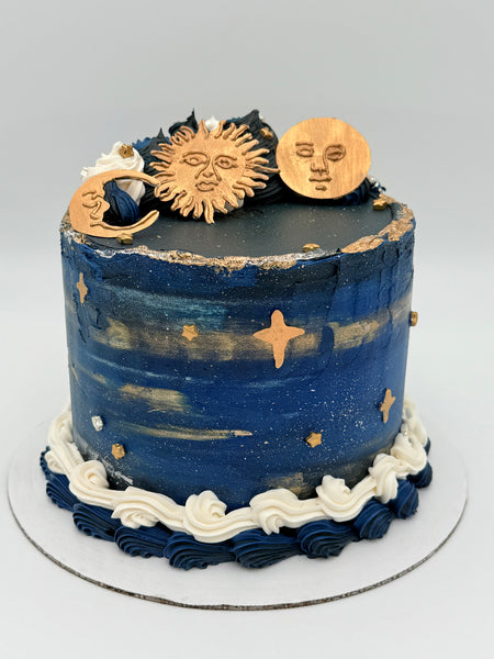 Celestial Sky Buttercream Cake