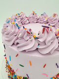 Lavendar Sprinkle Cake