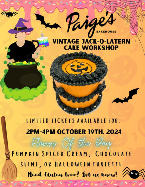 Vintage Jack-O-Lantern Cake Workshop