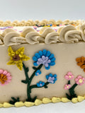 Wildflower Buttercream Sheet Cake