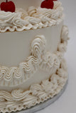 Marry Me Vintage Heart Buttercream Cake