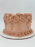 Sparkly Vintage Heart Buttercream Cake