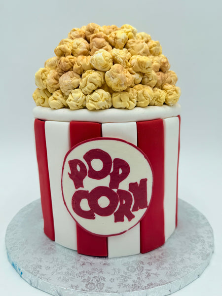 Popcorn Fondant Cake