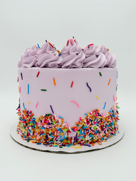 Lavendar Sprinkle Cake