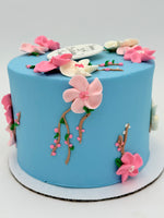 Cherry Blossom Buttercream Cake