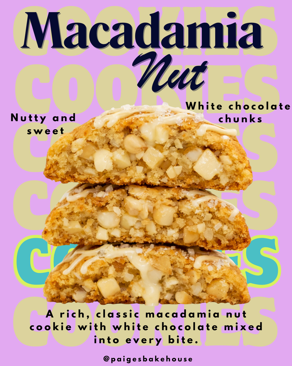 Macadamia Nut Drop Cookies – Paige's Bakehouse
