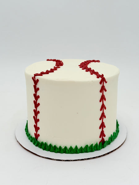 Baseball Buttercream Cake