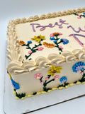 Wildflower Buttercream Sheet Cake