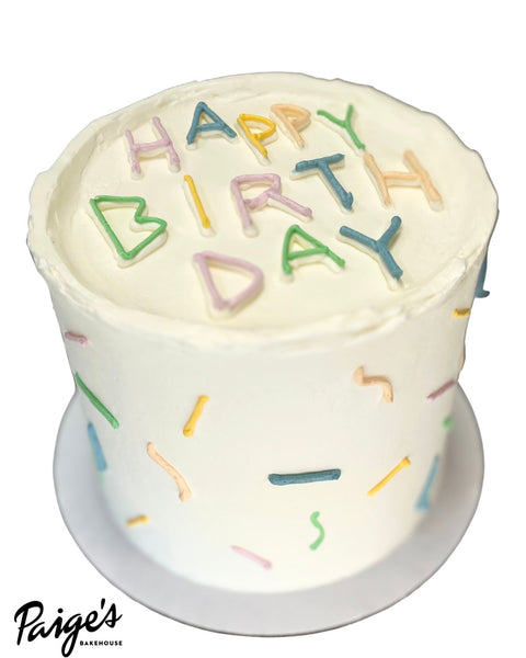 Happy Birthday Buttercream Cake