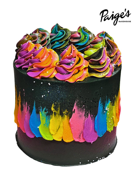 Neon Flair Cake