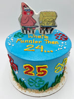 Sponge Bob "What's Funnier Than 24" Birthday Cake