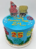 Sponge Bob "What's Funnier Than 24" Birthday Cake