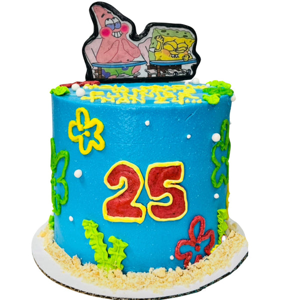 Sponge Bob "What's Better Than 24" Birthday Cake
