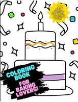 Coloring Book For Baking Lovers