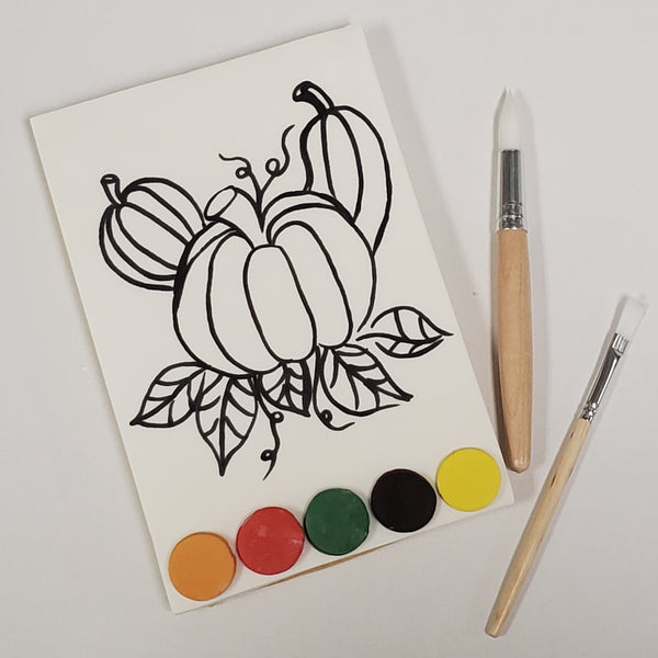 "Fall Pumpkin" Paint your own cookie