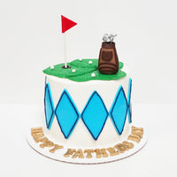 Hole in One Fondant Cake