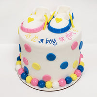 Gender Reveal Fondant Cake