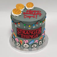 Stranger Things Buttercream Cake