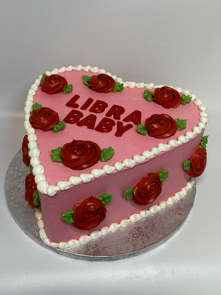 Heart of Roses Buttercream Cake