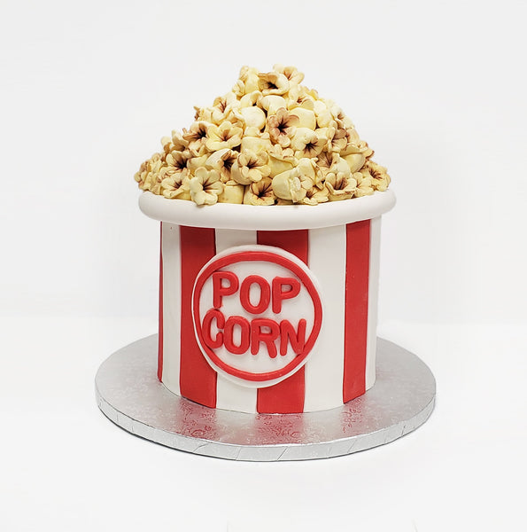 Popcorn Fondant Cake