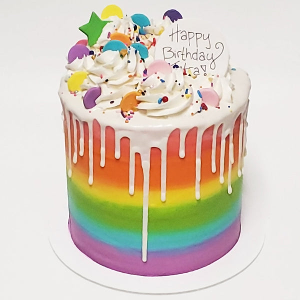 Rainbow Buttercream Cake