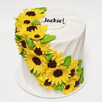 Sunflower Buttercream Cake